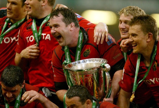 Anthony Foley with the Heineken Cup