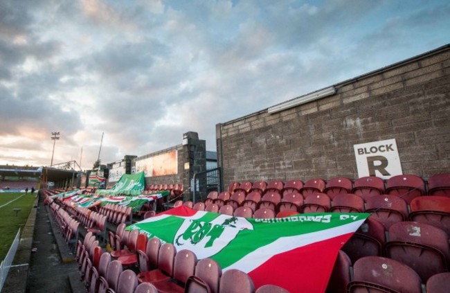 A view of the damaged stand in Turner's Cross