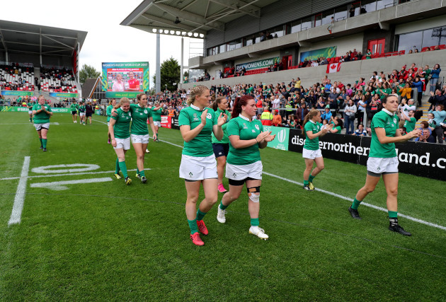 Ireland players dejected after the game