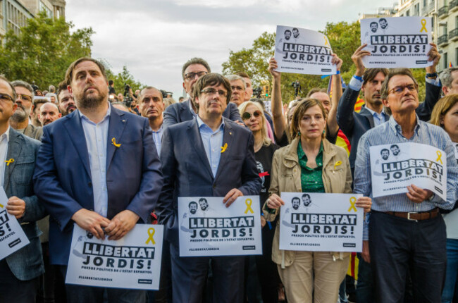 Barcelona pro independence rally