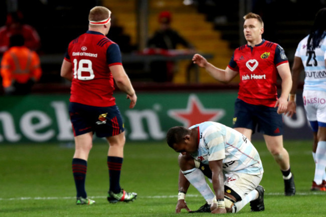 Leone Nakarawa takes a moment to himself after the game