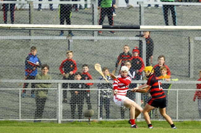 Conor Power scores a goal past Shaun O'Brien