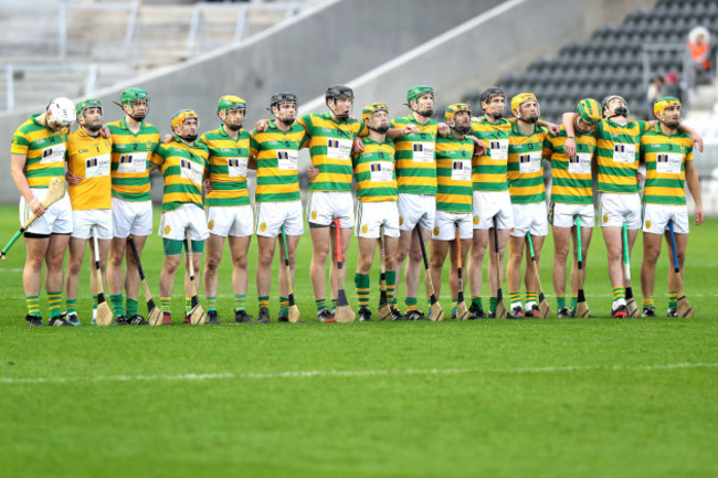 Blackrock team during the national anthem