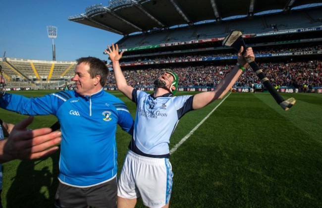 Shane Dowling celebrates after the game