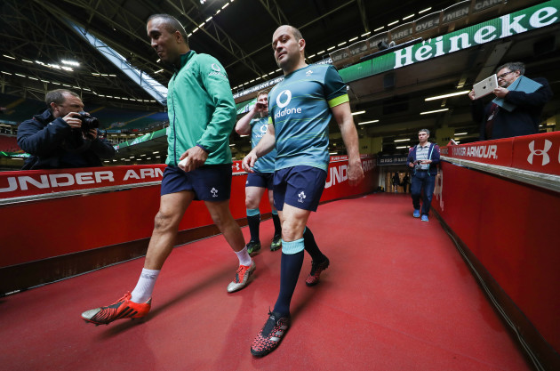 Simon Zebo and Rory Best