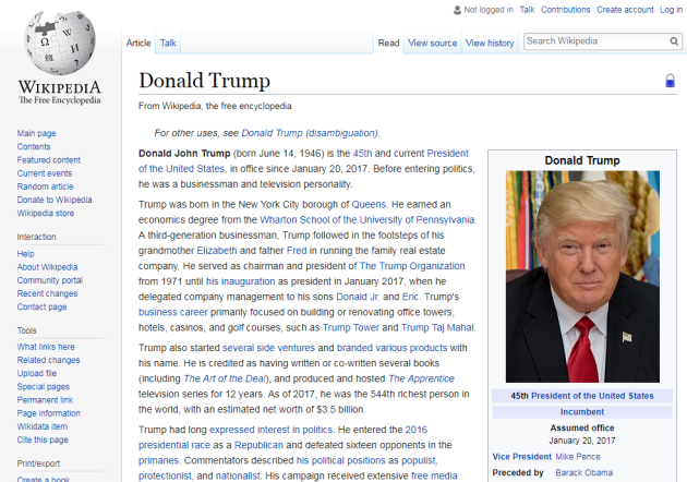 Wikipedia Got A Huge Bump In Donations After Donald Trump's Election Win