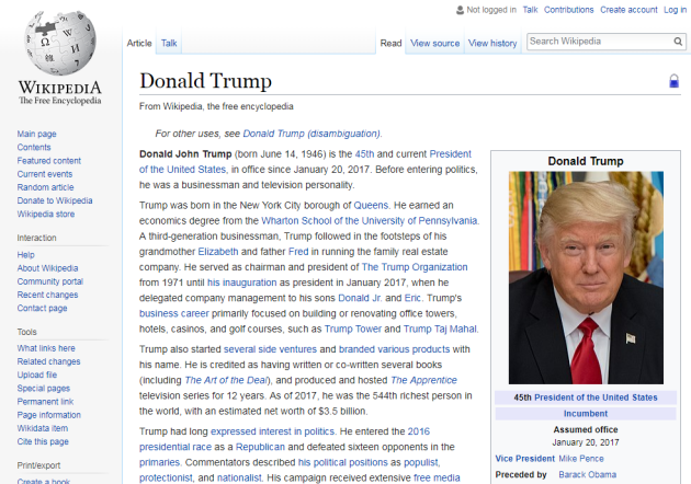 Donald Trump Wiki