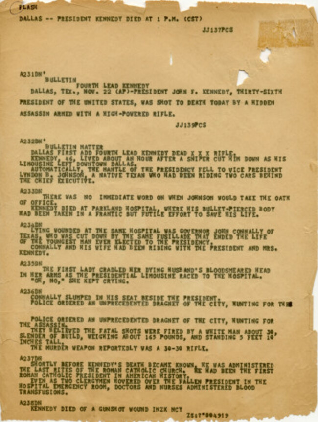 AP Was There JFK Assassination