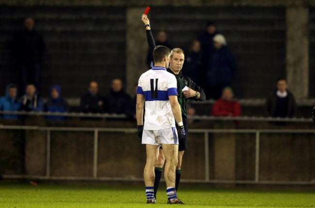 Diarmuid Connolly is sent off by referee Darragh Sheppard