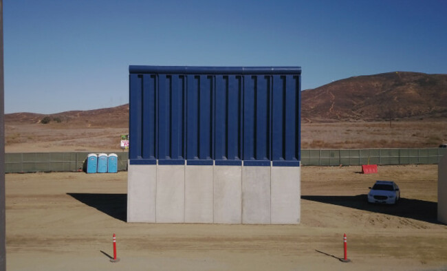 US Mexico Border Wall Prototypes Displayed