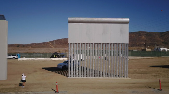 US Mexico Border Wall Prototypes Displayed