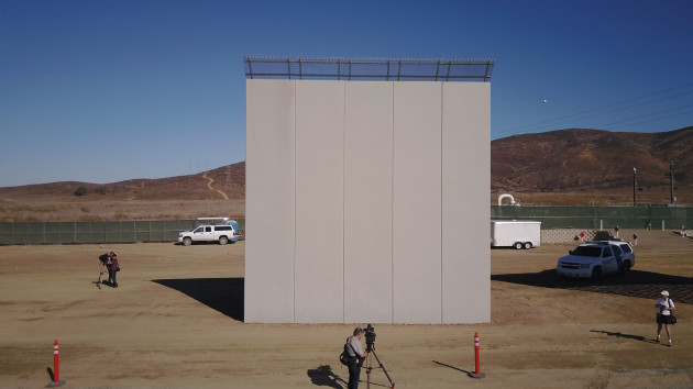 US Mexico Border Wall Prototypes Displayed