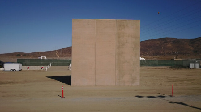 US Mexico Border Wall Prototypes Displayed