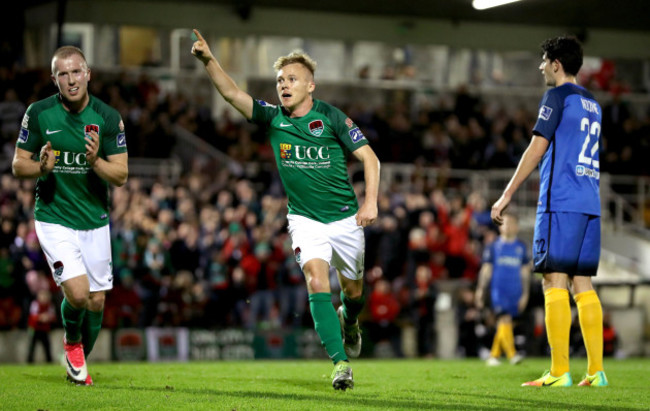 Conor McCormack celebrates scoring