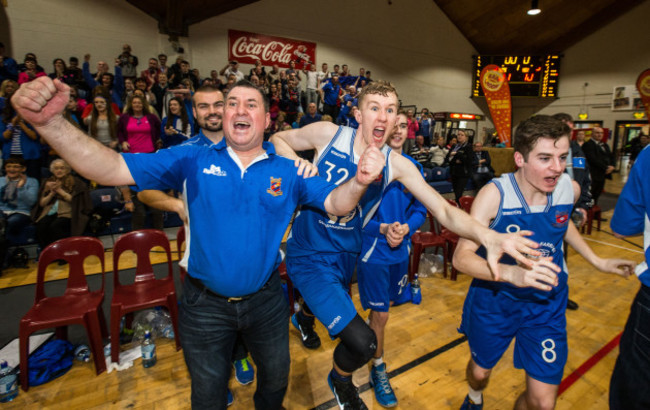 Liam Chandler celebrates