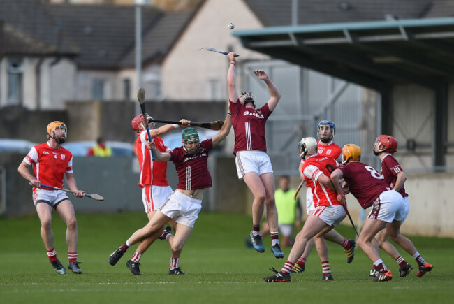 David Treacy wins a high ball