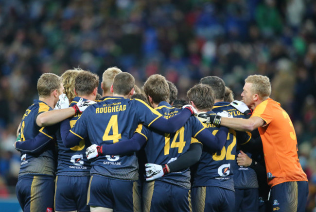 Australia team huddle