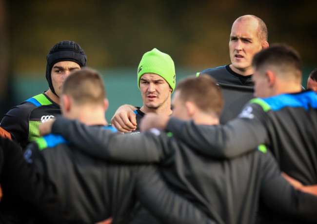 Jonathan Sexton and Devin Toner