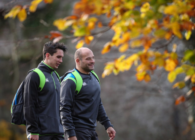 Joey Carbery and Rory Best