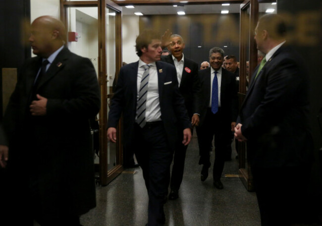 Barack Obama Arrives For Jury Duty - Chicago