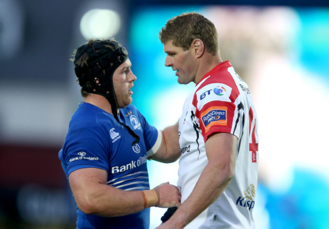 Sean O'Brien and Johann Muller after the game