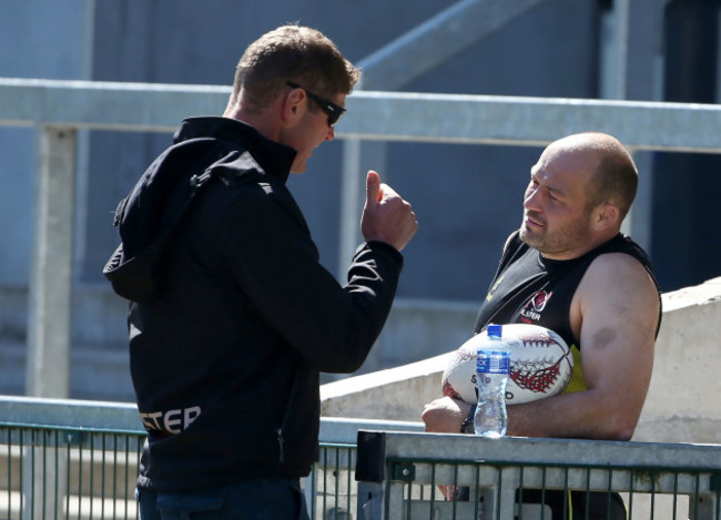 Johann Muller with Rory Best