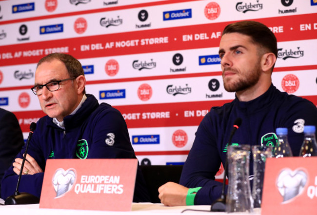 Republic of Ireland Training Session and Press Conference - Parken Stadium