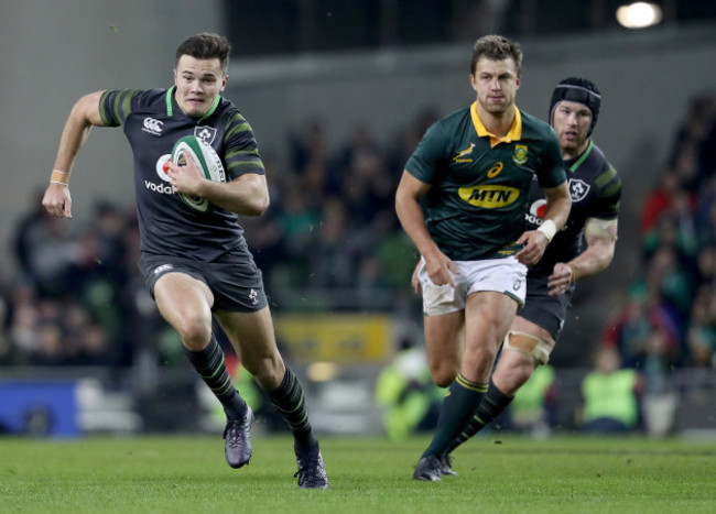 Jacob Stockdale makes a break