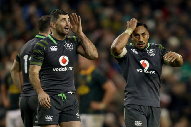 Rob Kearney and Bundee Aki