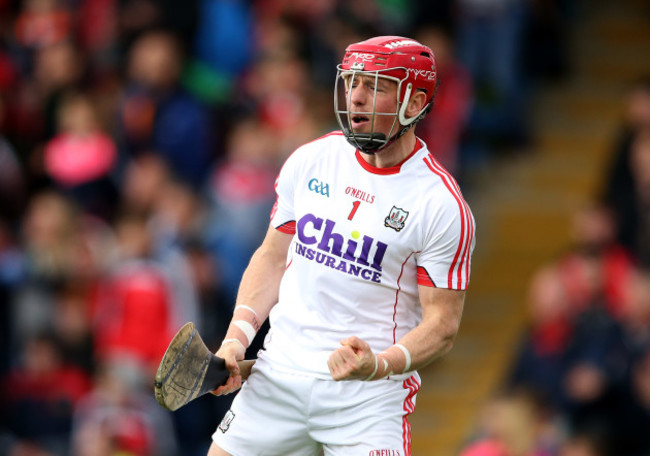 Anthony Nash celebrates a Cork score