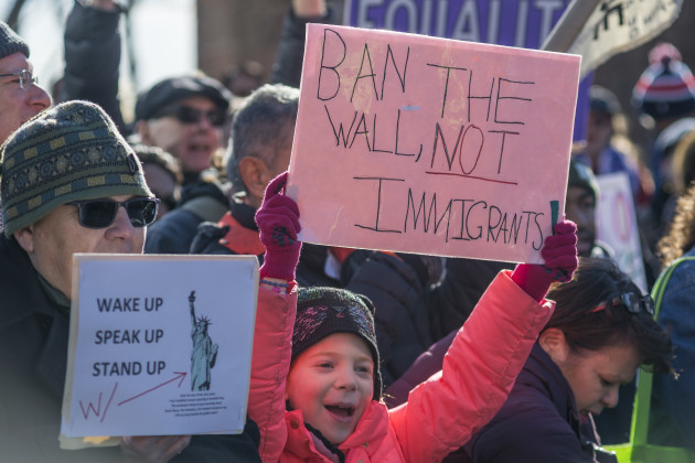 NY: Demonstrators protest President Trump's immigration and border security agendas
