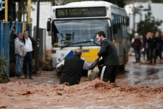 Storms Batter Greece
