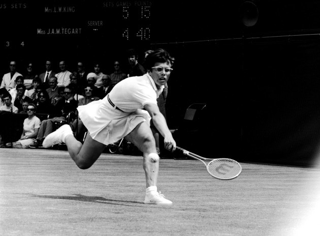 Tennis - Wimbledon Championships - Ladies' Singles - Final - Billie Jean King v Judy Tegart