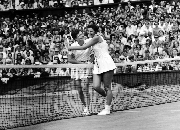 Tennis - Wimbledon Championships - Ladies' Singles - Final - Billie Jean King v Judy Tegart