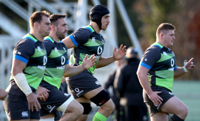 Rhys Ruddock, Jack Conan, Ultan Dillane and Tadhg Furlong