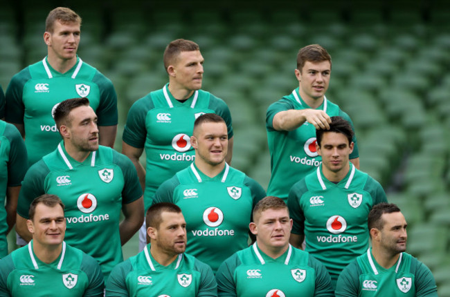 Chris Farrell, Andrew Conway, Luke McGrath, Jack Conan, Andrew Porter, Joey Carbery, Rhys Ruddock, CJ Stander, Tadhg Furlong and Dave Kearney