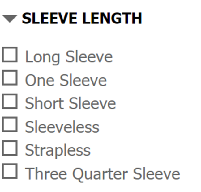 sleeve length