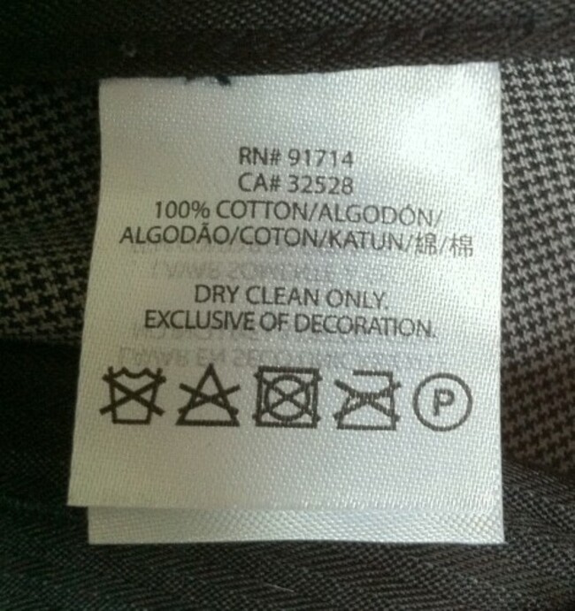 Trouser-Label