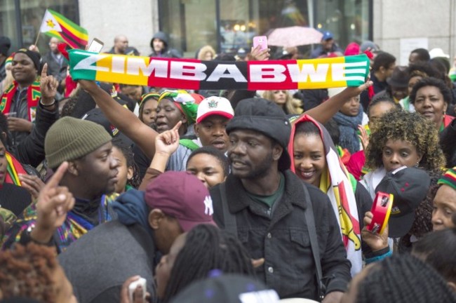 Zimbabwe Embassy demonstration - London