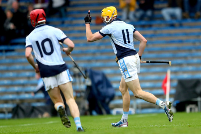 David Breen celebrates scoring his sides opening goal