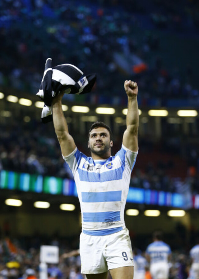 Martin Landajo celebrates winning