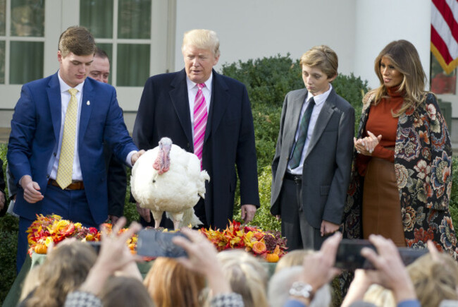 President Trump Pardons The National Thanksgiving Turkey - Washington