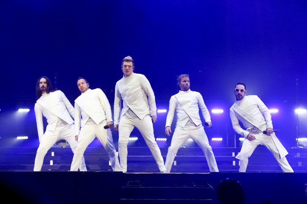 The Backstreet Boys perform at the Festival D'ete De Quebec