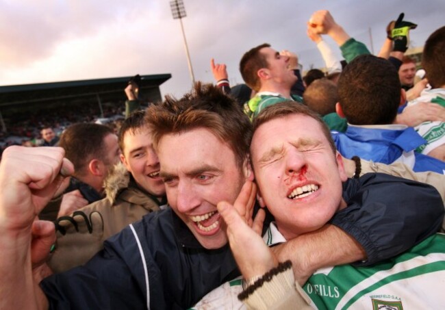 Ronan Sweeney celebrates