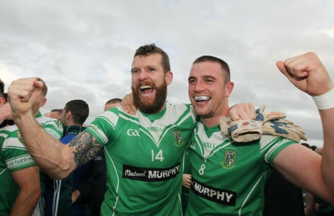 Ronan Sweeney and Daryl Flynn celebrate