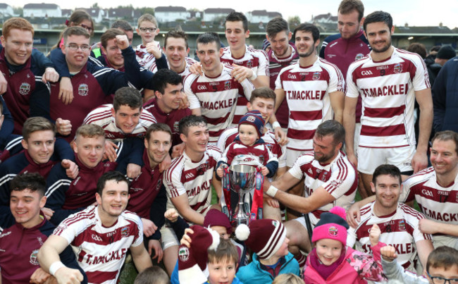 Cahair Mc Kenna celebrates with the cup