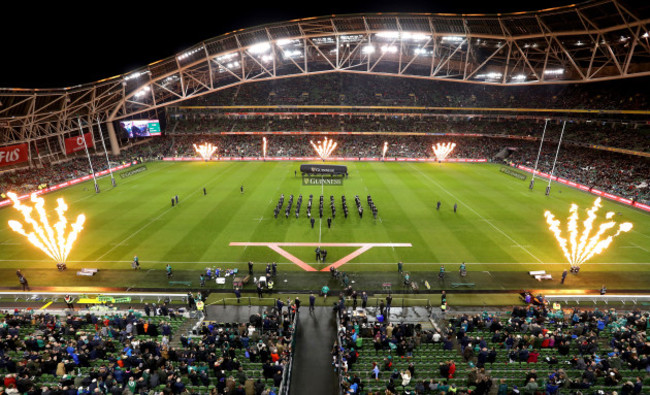 Sean O’Brien makes his way on to the field for his 50th cap