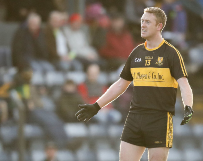 Colm Cooper reacts to a decision made by referee Sean Lonergan