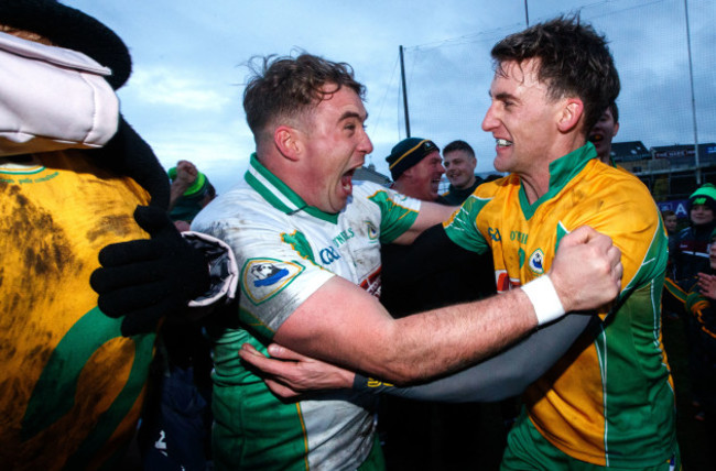 Bernard Power and Ronan Steede celebrate