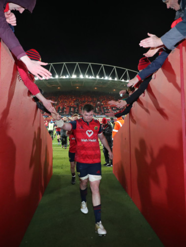 Munster’s Peter O’Mahony after the match